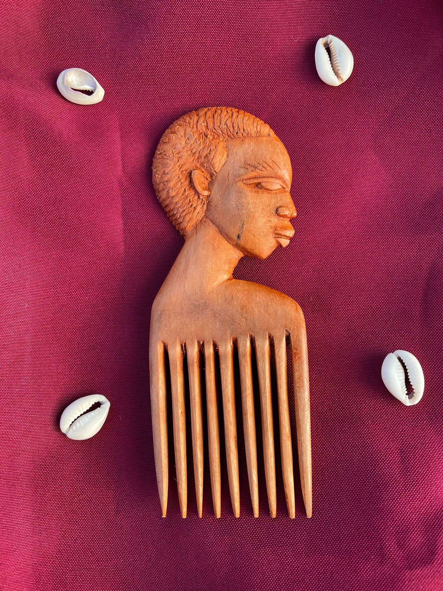 Afro comb in ebony wood - KODJO