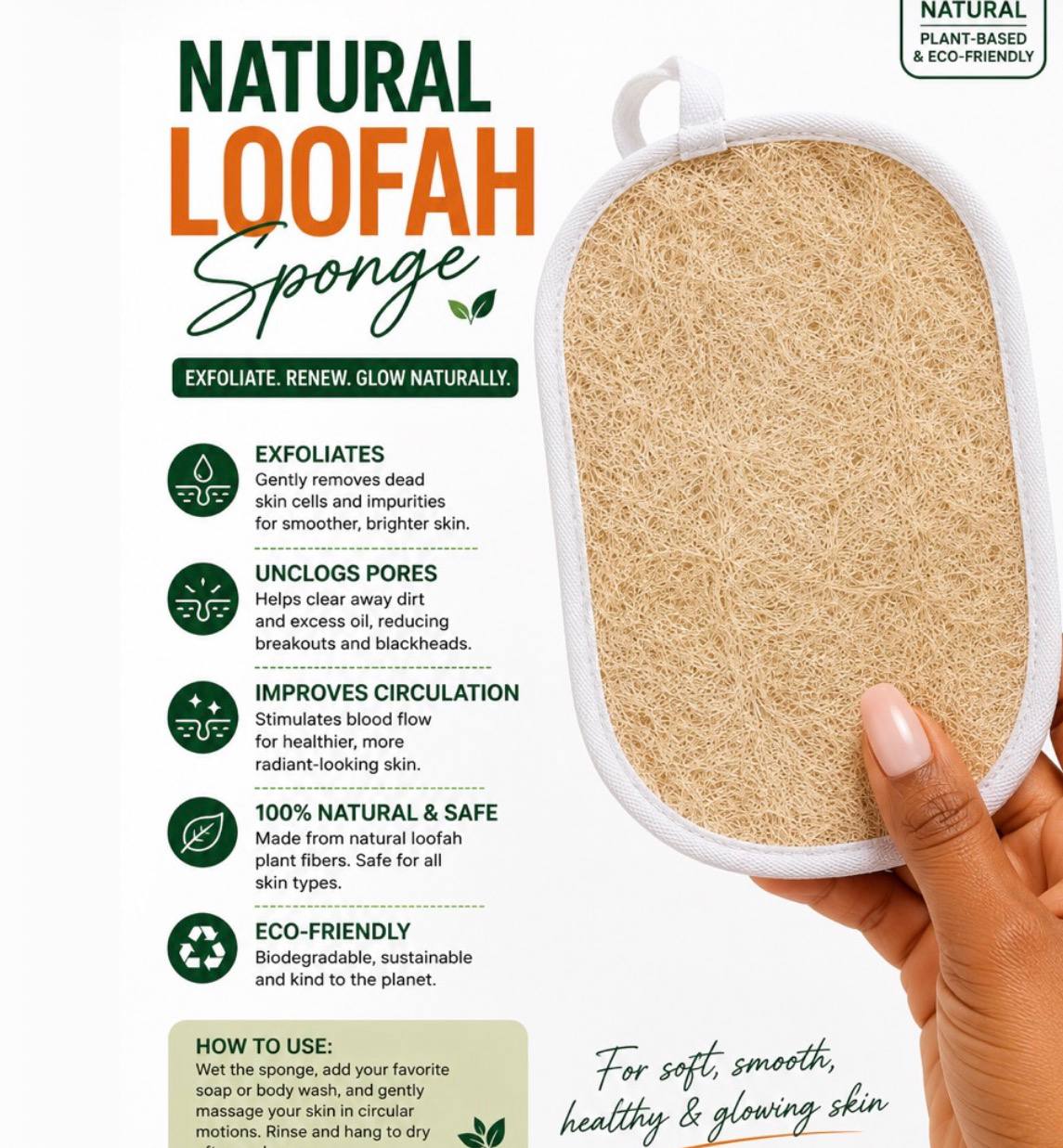 Natural Loofah Sponge