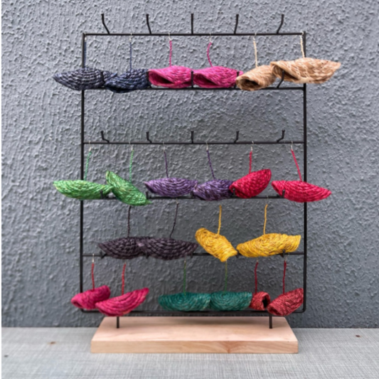 THE SNAIL RAFFIA EARRINGS