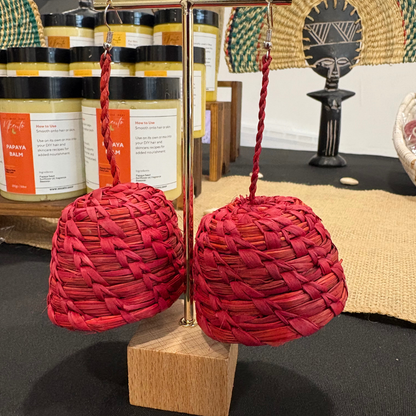 THE BASKET RAFFIA EARRINGS